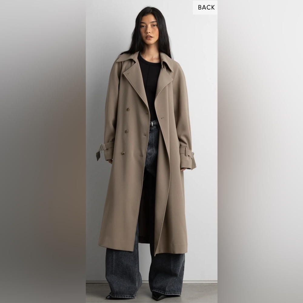 OAK + FORT Oversized Trench Coat
